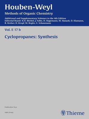 cover image of Houben-Weyl Methods of Organic Chemistry Volume E 17b Supplement